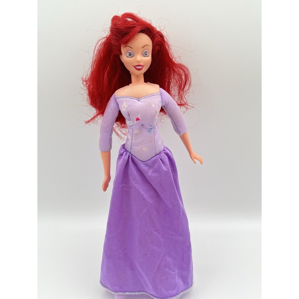 Vtg Disney Mattel Dream Time Ariel The Little Mermaid Soft Body Doll 2002 READ